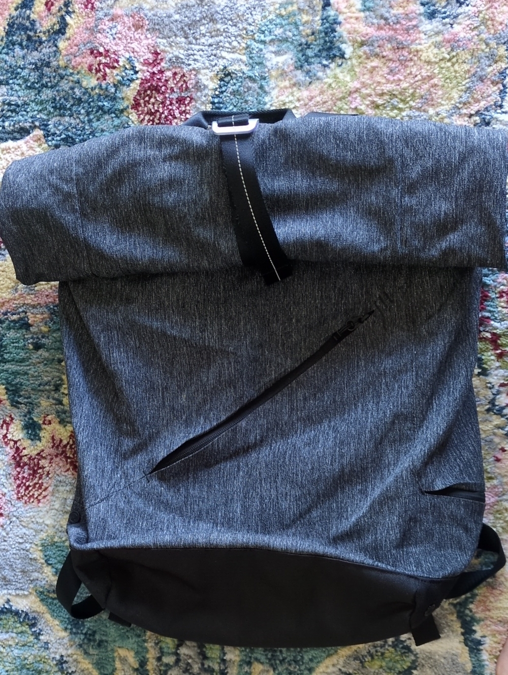 Urbanathalon Roll-Top Gray Lululemon Backpack